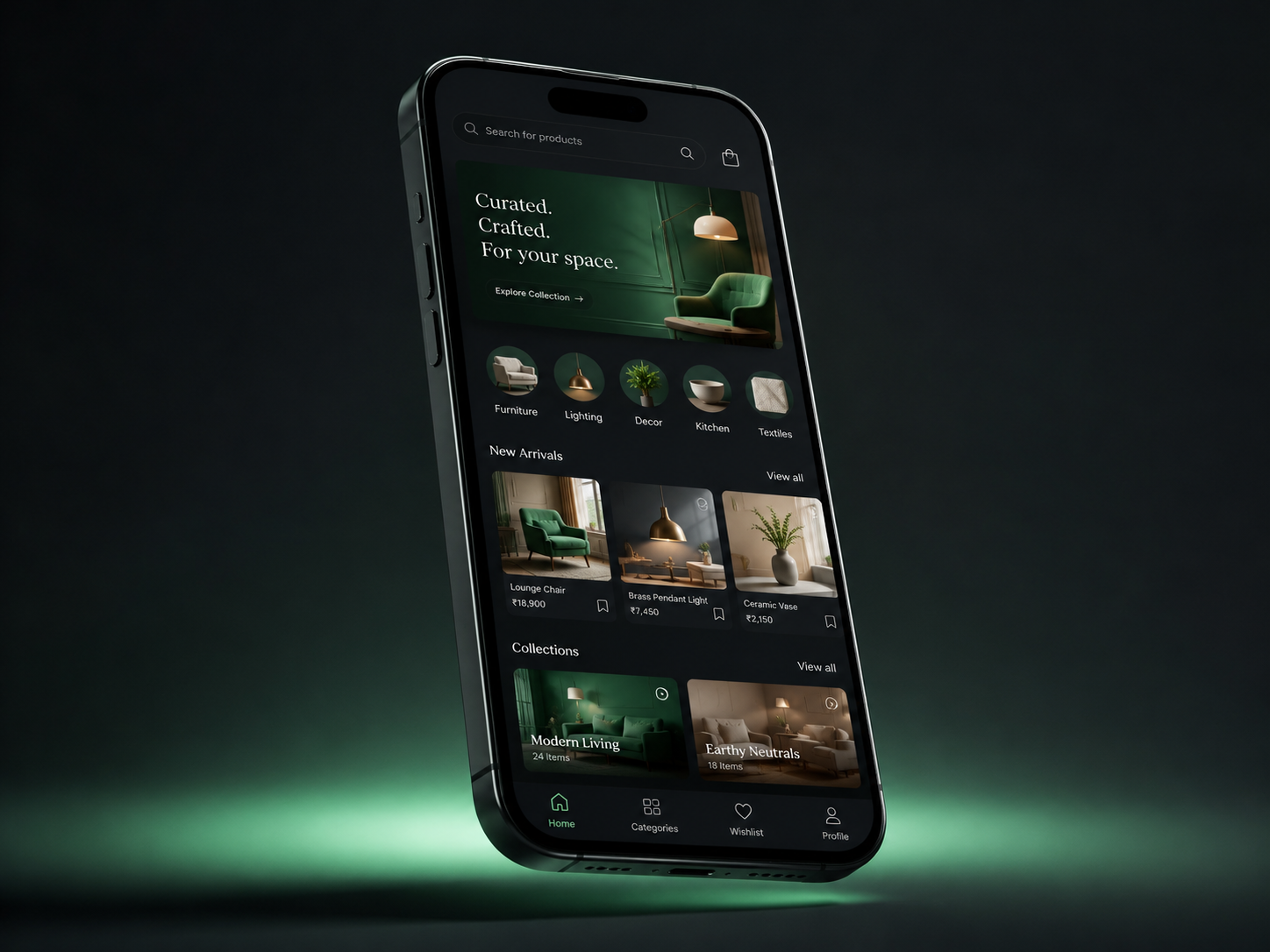 Branded storefront on phone
